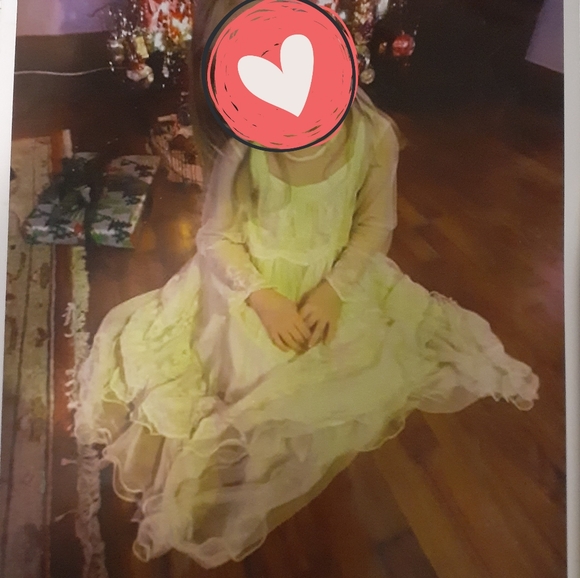Vintage Hopeless Romantic Dress Girls sz 6 - Picture 2 of 10